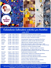 Calendario estivo laboratori artistici per bambini a Vasto 2018 con Creta Rossa.